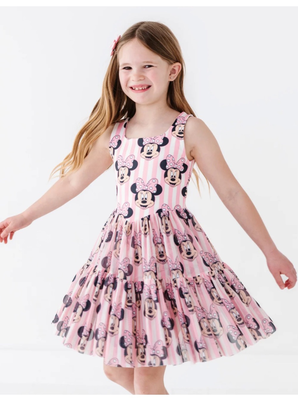 Made by Molly Minnie Mouse Pink Tiered athletic Dress and shorts Disney world